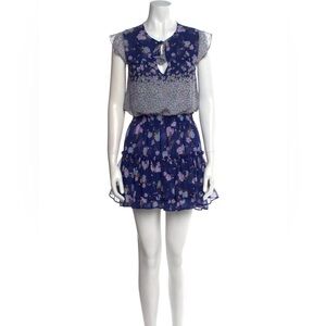 MISA Los Angeles Tiered Floral Mini Dress